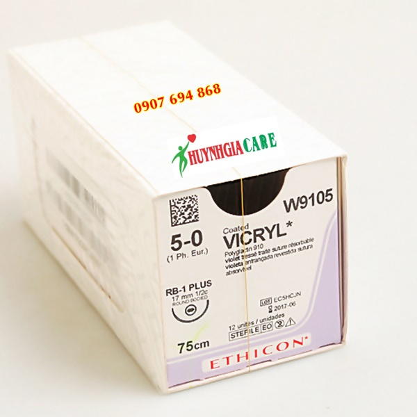 Chỉ phẫu thuật tự tan Vicryl 5/0