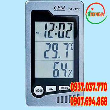 Nhiệt ẩm kế CEM DT-322