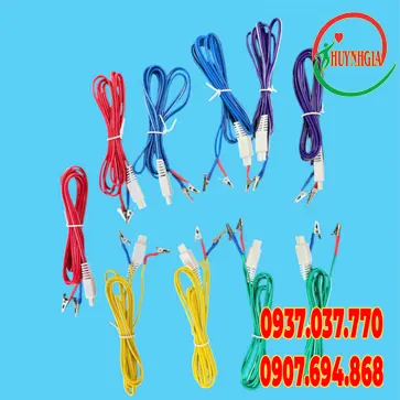 Dây châm cứu giắc đúc dẹt