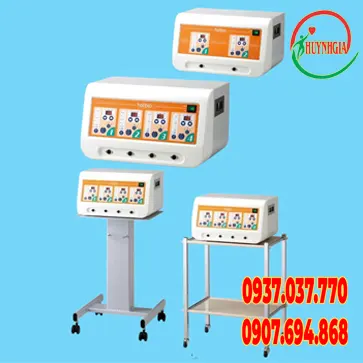 Máy từ trường kết hợp nhiệt rung 2 kênh trị liệu