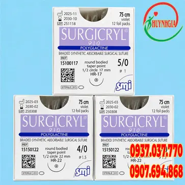 Chỉ phẫu thuật Surgicryl 910 khâu gan