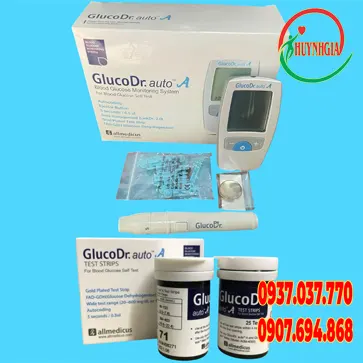 May do duong huyet Gluco Dr Auto AGM 4000 combo