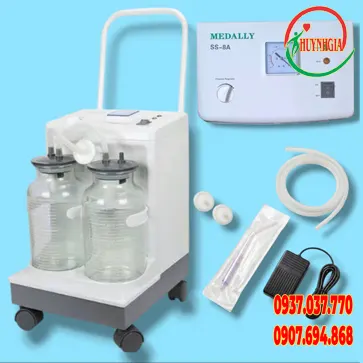 Máy hút dịch 2 bình Medally SS-8A