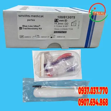 Mở khí quản 2 nòng không có bóng không cửa sổ Blue Line Ultra các cỡ
